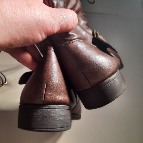 American Rag Farahh Combat Booties, Brown - Picture 9 of 11